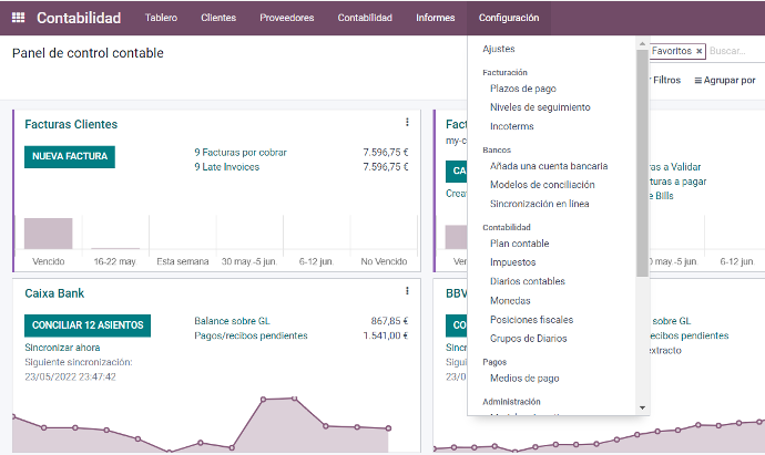 Analisis de datos, contabilidad para clientes