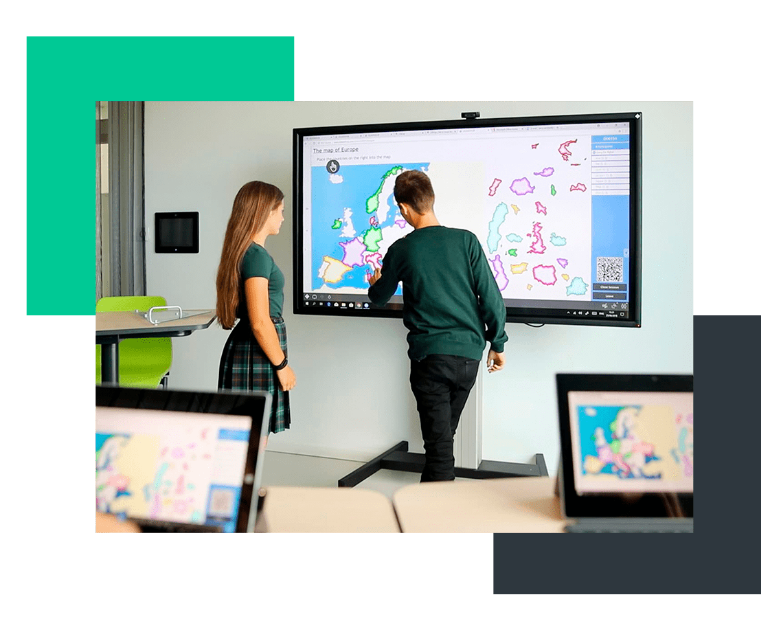 monitores interactivos educativos