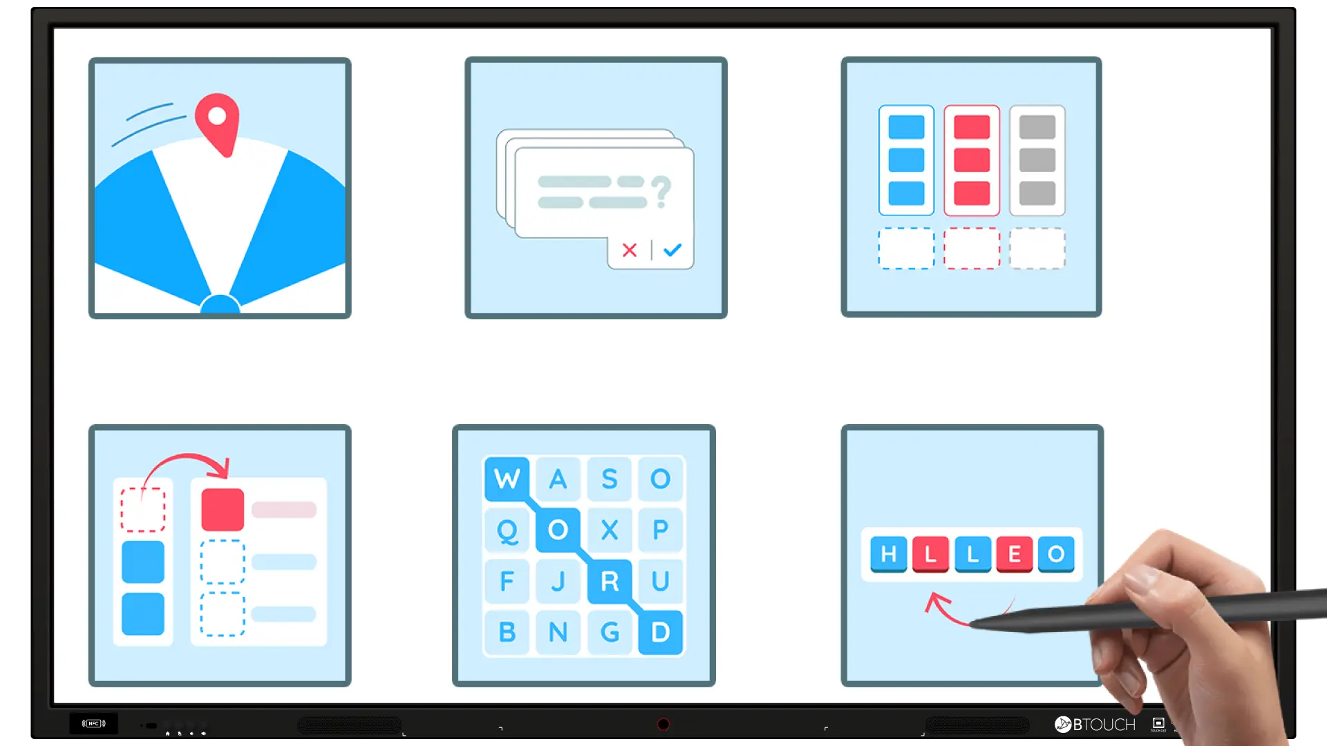 Wordwall juego en pantalla