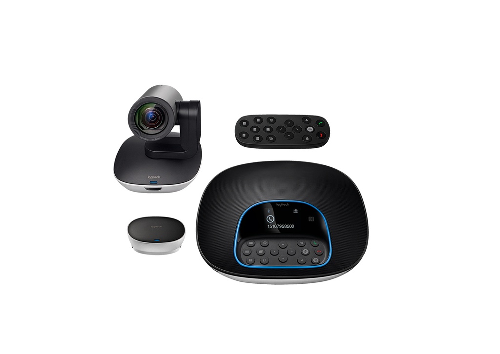 Sistema para videoconferencias Logitech GROUP para medianas y grandes salas de reuniones
